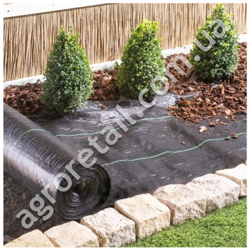 Агроткань черная плотность 85 г/м2 ширина 0.8 м на метраж Shadow