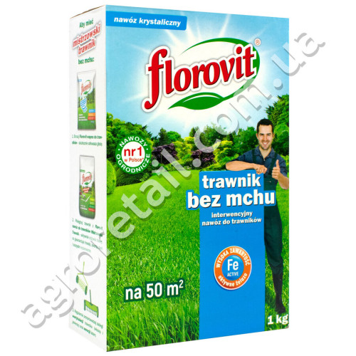 Удобрение Florovit для газонов Антимох 1 кг