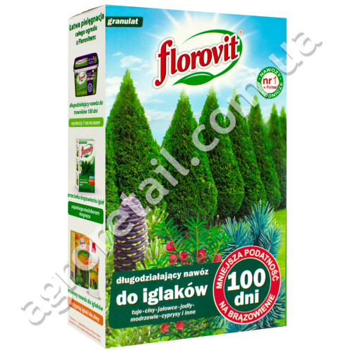 Добриво Florovit для хвойних рослин 100 днів 1 кг
