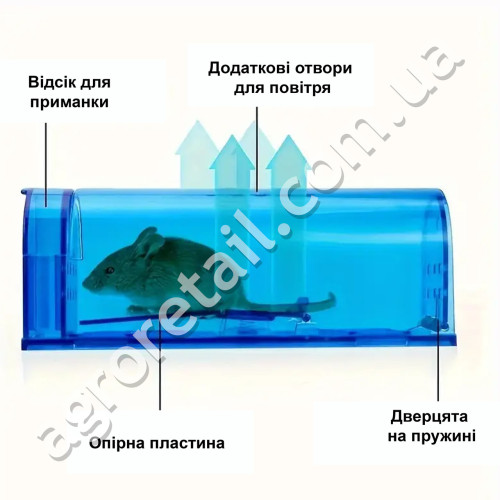 Гуманна мишоловка пластикова
