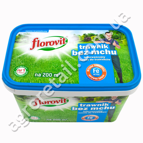 Удобрение Florovit для газонов Антимох 4 кг