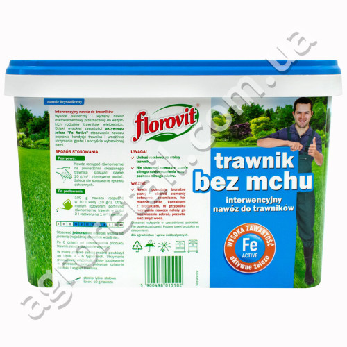 Удобрение Florovit для газонов Антимох 4 кг