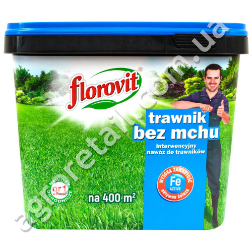 Удобрение Florovit для газонов Антимох 8 кг