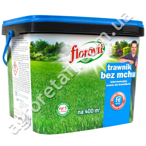 Удобрение Florovit для газонов Антимох 8 кг