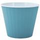 Вазон Ибис круглый двойной 17.9х14.7 см 2.4 сизо-голубой-белый Алеана