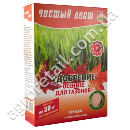 Удобрение Чистый лист осеннее для газонов 300 г