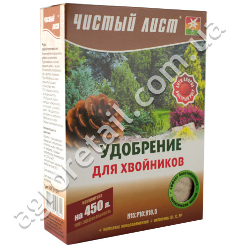 Удобрение Чистый лист для хвойников 300 г