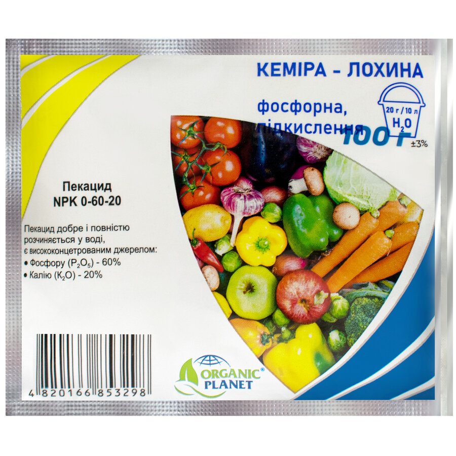 Добриво Кеміра Пекацид Pekacid NPK 0.60.20 100 г Organic Planet